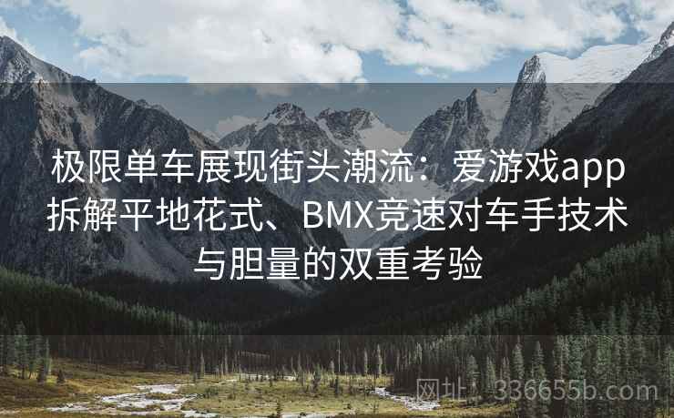 极限单车展现街头潮流：爱游戏app拆解平地花式、BMX竞速对车手技术与胆量的双重考验